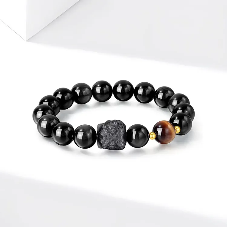 JOLLY NOTE Obsidian Bracelets Men's-3