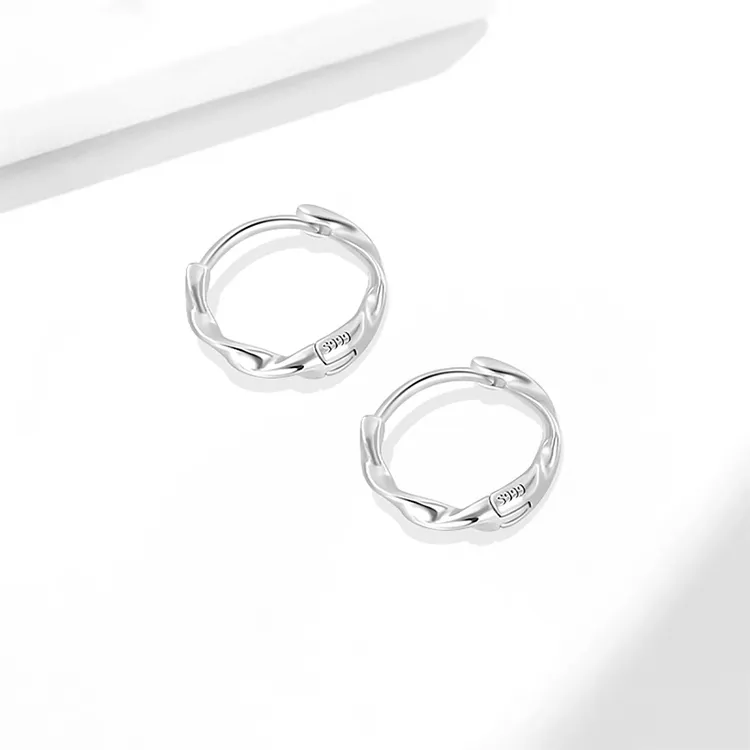 JOLLY NOTE Sterling Silver Stud Earrings Women's-4