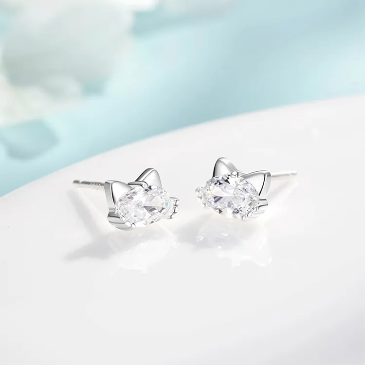 JOLLY NOTE Sterling Silver Stud Earrings Women's-6