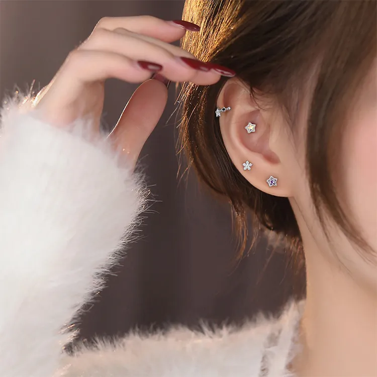 JOLLY NOTE Sterling Silver Earrings Unisex-3