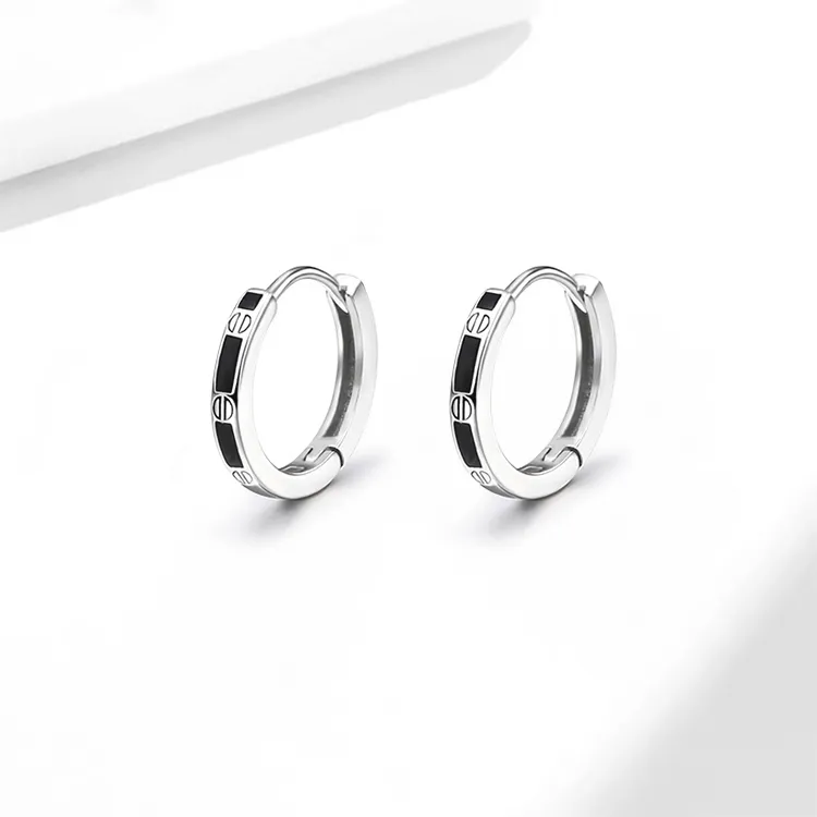 JOLLY NOTE Commute Versatile Date Earrings Unisex Good Luck-8