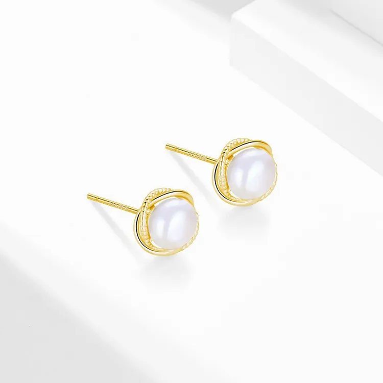 JOLLY NOTE Sterling Silver Stud Earrings Women's-9