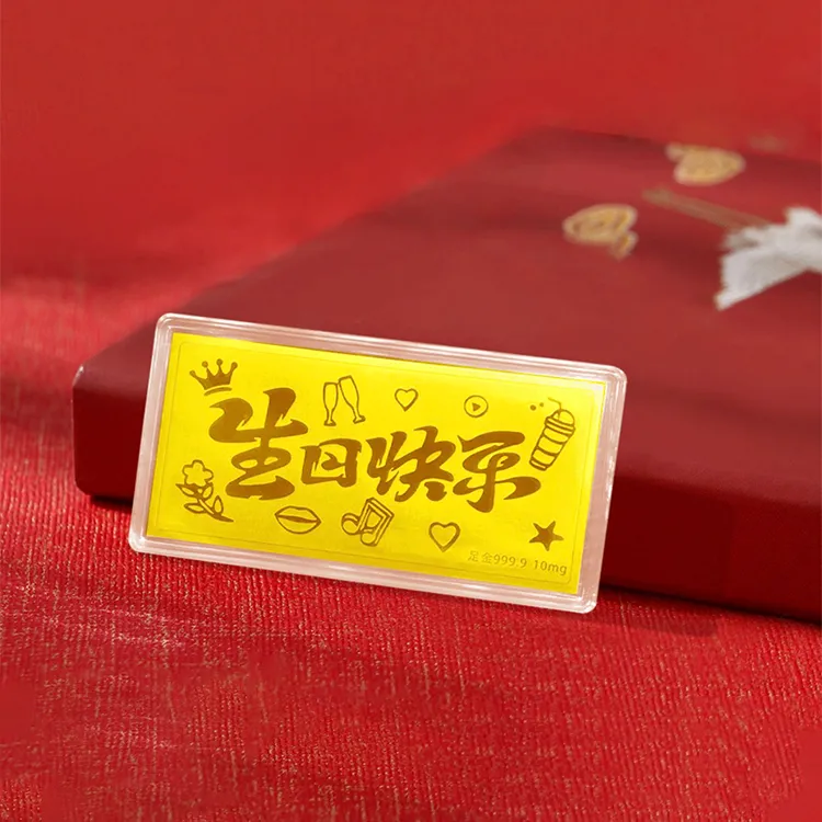 JOLLY NOTE Savings Gold Collection Prepaid Ornament Gift Pendants Unisex-2