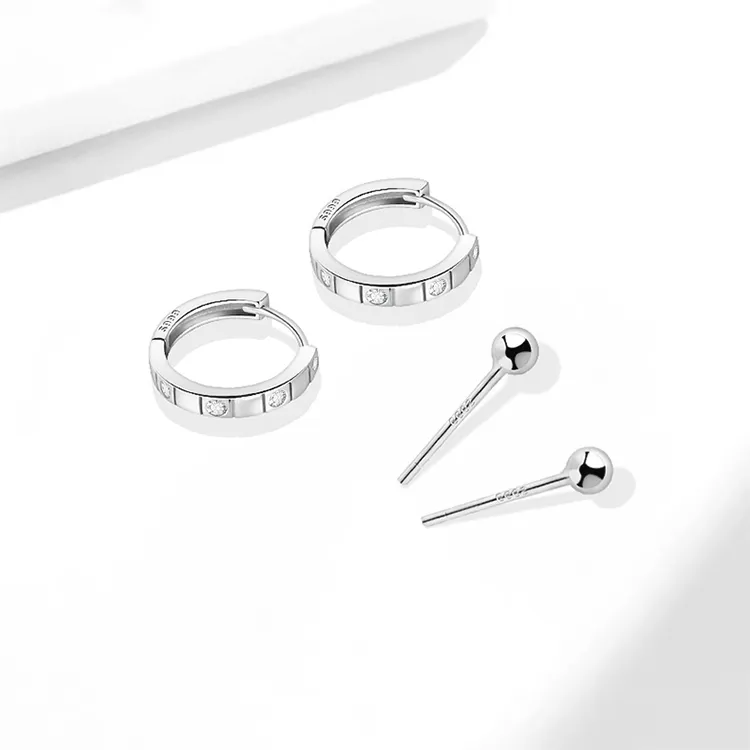JOLLY NOTE Sterling Silver Earrings Unisex-3