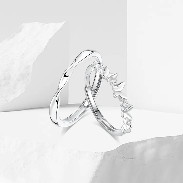 JOLLY NOTE Romantic Sweet Love Adorn Rings Unisex Good Luck-1