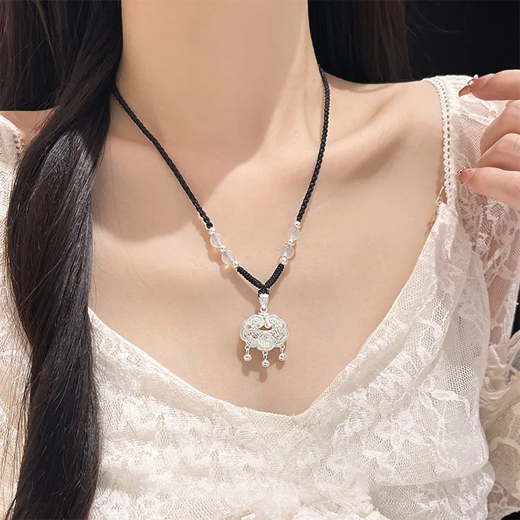 JOLLY NOTE Zodiac Year Blessing Lock Peaceful And Full Of Blessings, Good Luck Necklaces Unisex-1