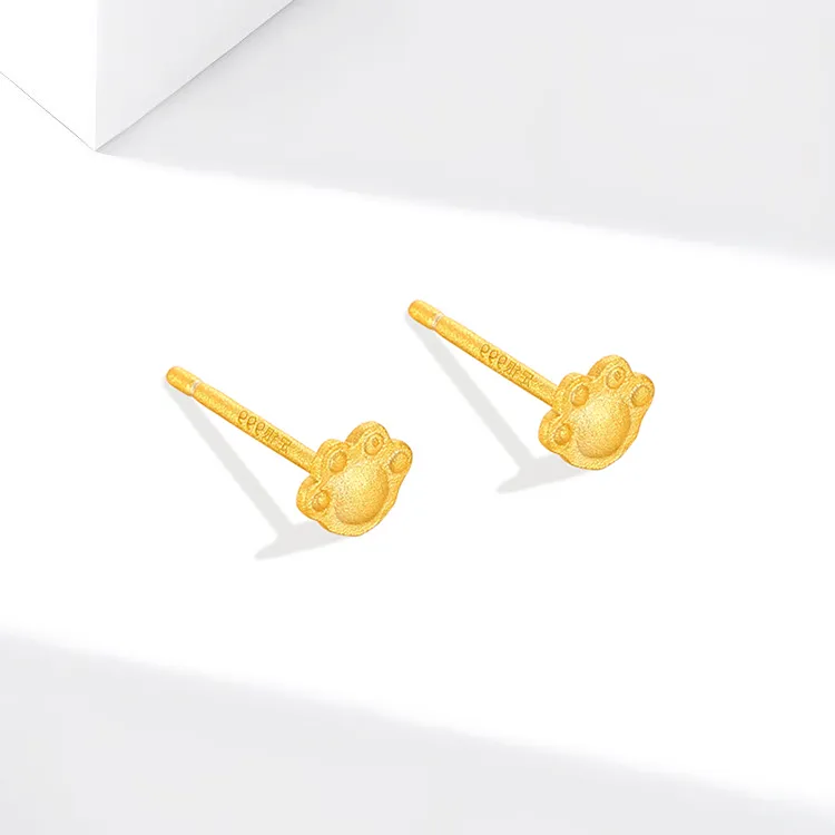 JOLLY NOTE Sterling Silver Stud Earrings Women's Good Luck-2