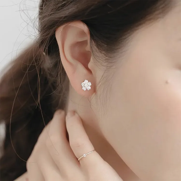 JOLLY NOTE Sterling Silver Stud Earrings Women's-1