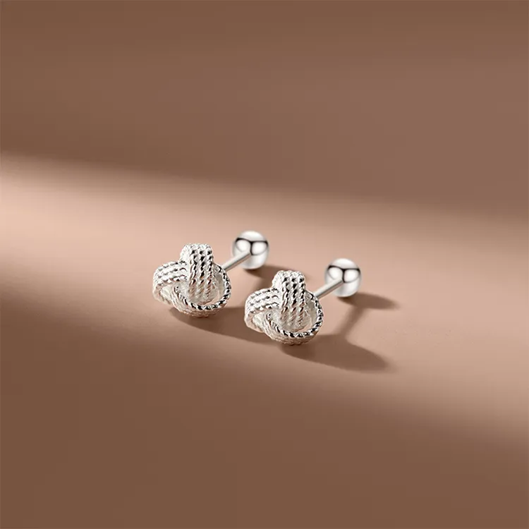 JOLLY NOTE Sterling Silver Stud Earrings Women's-6