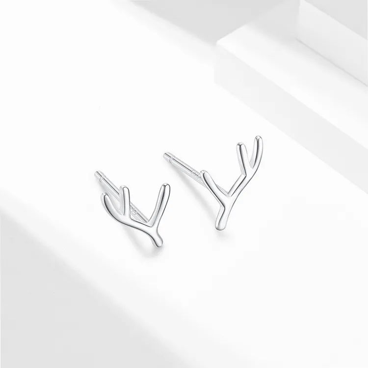 JOLLY NOTE Sterling Silver Stud Earrings Women's-3