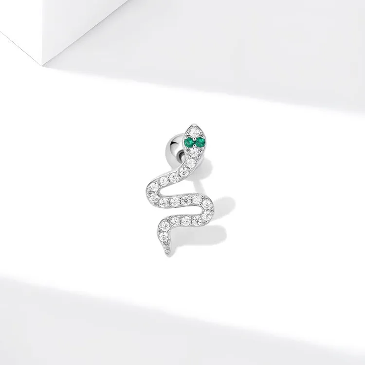 JOLLY NOTE Sterling Silver Stud Earrings Women's Good Luck-3