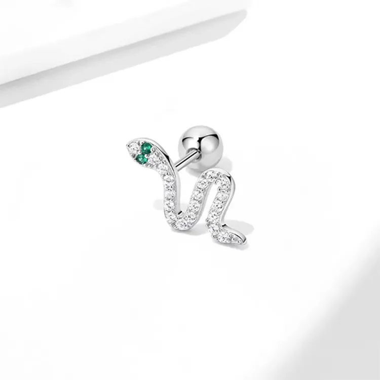 JOLLY NOTE Sterling Silver Stud Earrings Women's Good Luck-4