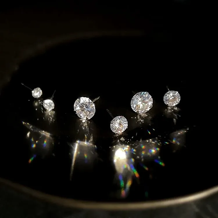 JOLLY NOTE Sterling Silver Stud Earrings Unisex Good Luck-4