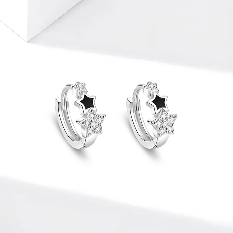 JOLLY NOTE Sterling Silver Earrings Unisex-4
