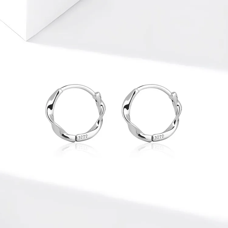 JOLLY NOTE Sterling Silver Stud Earrings Women's-3