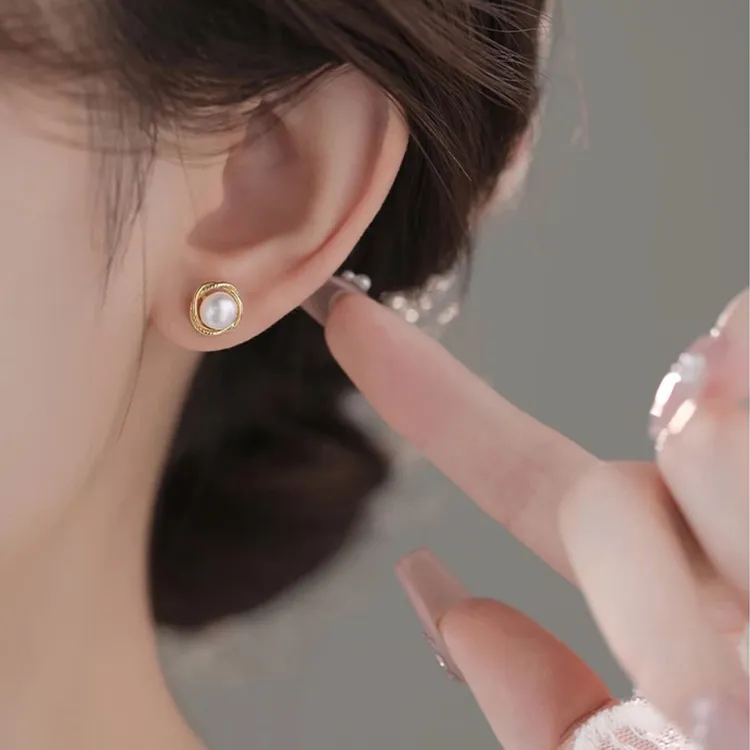 JOLLY NOTE Sterling Silver Stud Earrings Women's-7