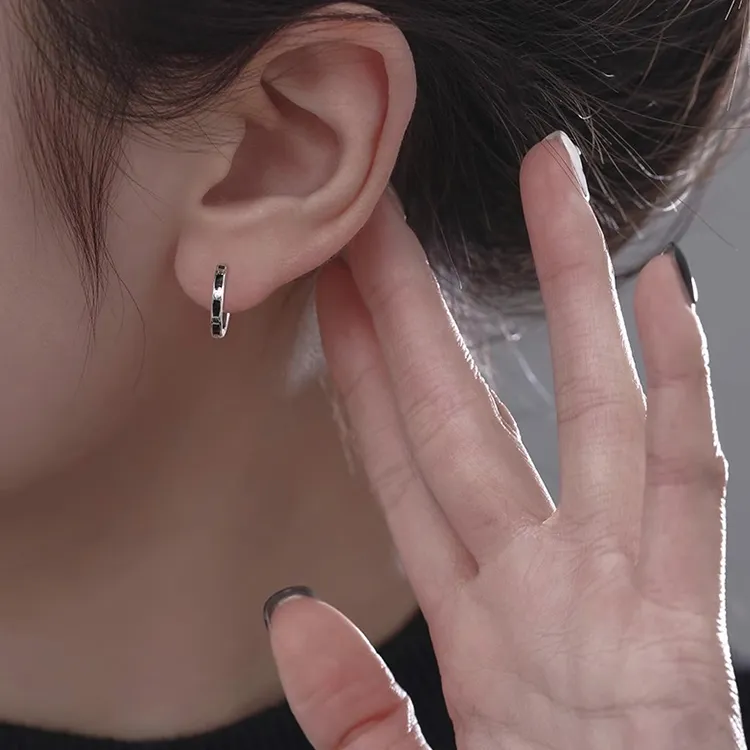 JOLLY NOTE Commute Versatile Date Earrings Unisex Good Luck-2