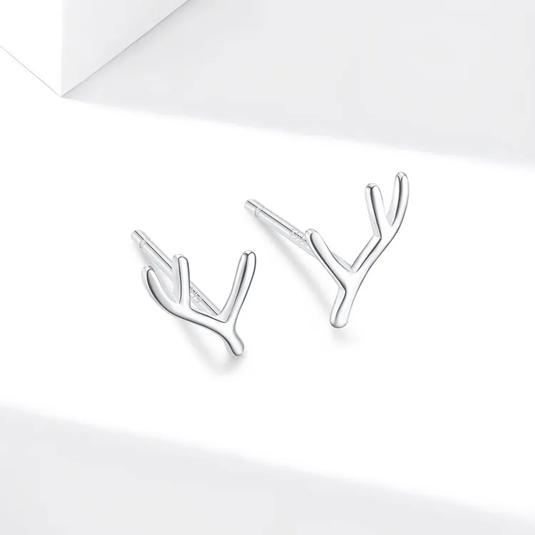 JOLLY NOTE Sterling Silver Stud Earrings Women's-1