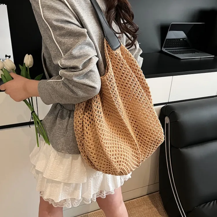 WHEELY BABY+ Knitted Fabric Shoulder Bag Women's Multicolor-16