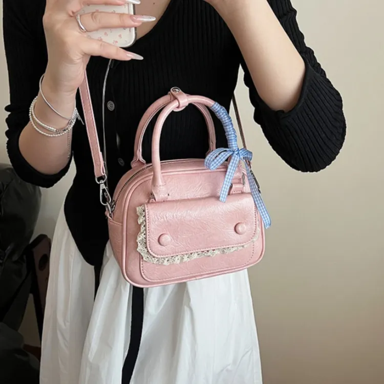 WHEELY BABY+ PU Shoulder Bag, Crossbody Bag, Handbag Women's White/Blue/Yellow/Pink/Black-16