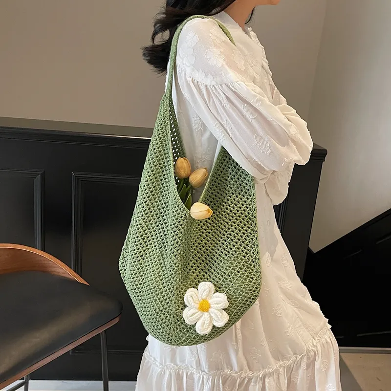 WHEELY BABY+ Woven Shoulder Bag Regular Women's Ecru/Khaki/Green/Pink-14