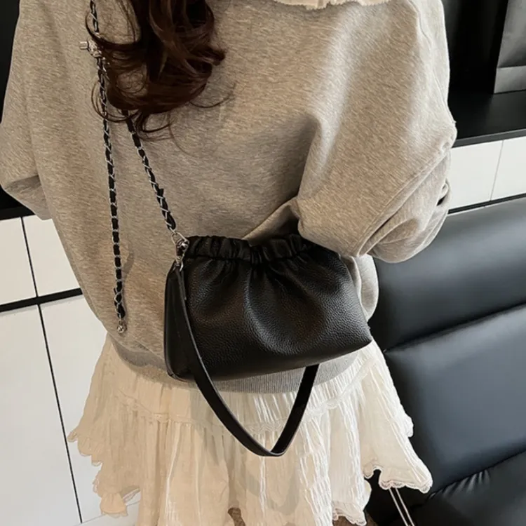 WHEELY BABY+ PU Trendy Fashion Shoulder Bag, Crossbody Bag Women's Ecru/Silver/Red/Black-15