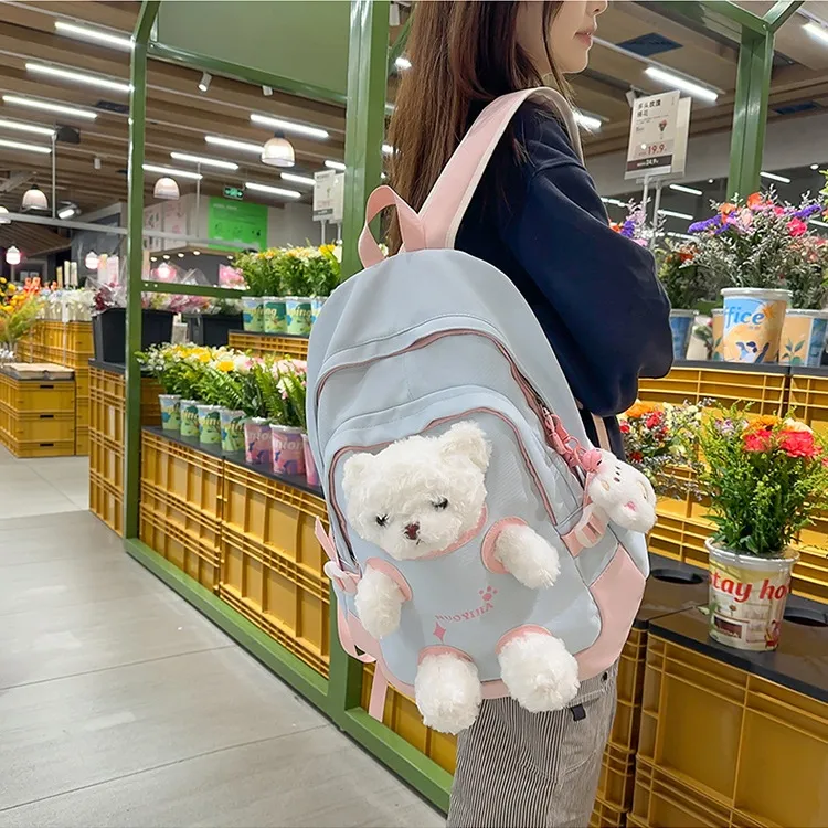 WHEELY BABY+ Nylon Fashion High Quality Doll Backpack Regular Unisex Multicolor-10
