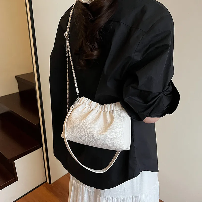 WHEELY BABY+ PU Trendy Fashion Shoulder Bag, Crossbody Bag Women's Ecru/Silver/Red/Black-4