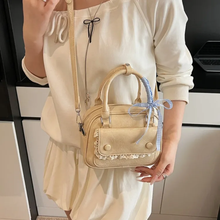 WHEELY BABY+ PU Shoulder Bag, Crossbody Bag, Handbag Women's White/Blue/Yellow/Pink/Black-12