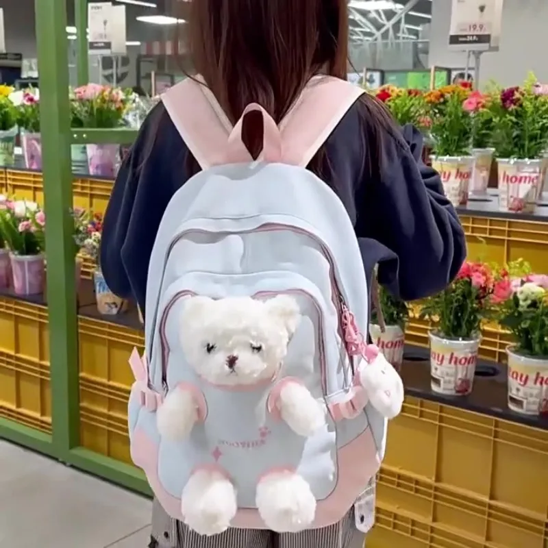 WHEELY BABY+ Nylon Fashion High Quality Doll Backpack Regular Unisex Multicolor-12