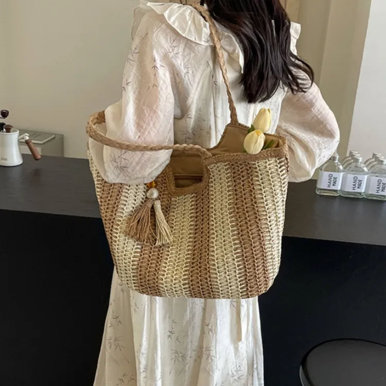 WHEELY BABY+ Woven Shoulder Bag Women's Multicolor-12