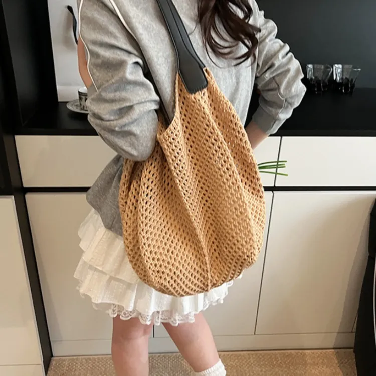 WHEELY BABY+ Knitted Fabric Shoulder Bag Women's Multicolor-17