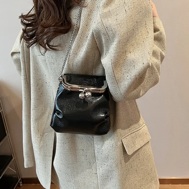 WHEELY BABY+ PU Crossbody Bag Women's Silver/Black/Gold-8