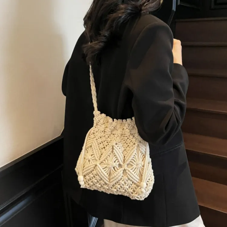 WHEELY BABY+ Rope Braiding Shoulder Bag Women's Multicolor-6