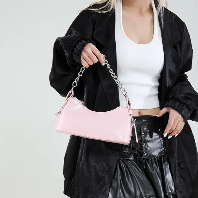 WHEELY BABY+ PU Shoulder Bag, Crossbody Bag Women's Black/White/Pink/Blue/Silver-10