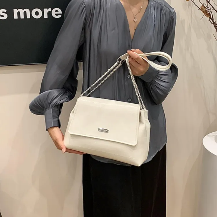 WHEELY BABY+ PU Shoulder Bag Crossbody Bag Tote Women's White/Silver/Black-1