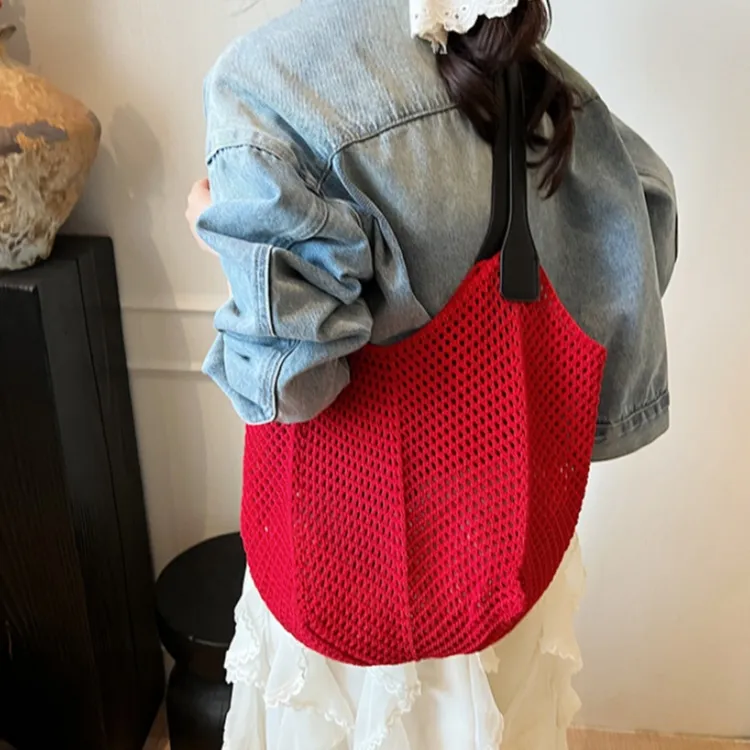 WHEELY BABY+ Knitted Fabric Shoulder Bag Women's Multicolor-9