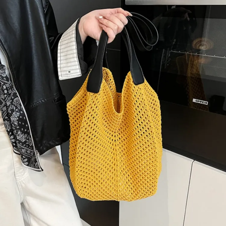 WHEELY BABY+ Knitted Fabric Shoulder Bag Women's Multicolor-2