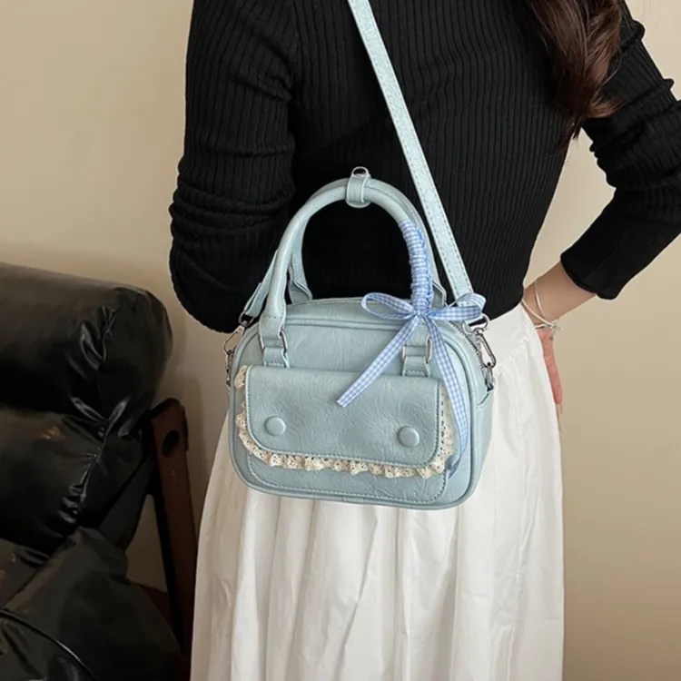 WHEELY BABY+ PU Shoulder Bag, Crossbody Bag, Handbag Women's White/Blue/Yellow/Pink/Black-6