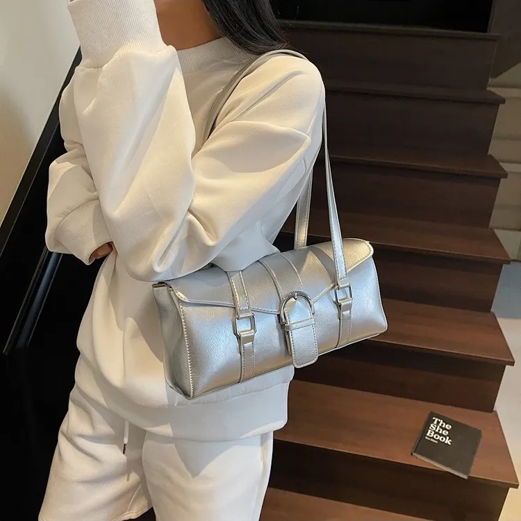 WHEELY BABY+ PU Korean Style Trendy Fashion Minimalist Style Casual Shoulder Bag Regular Women's Multicolor-11
