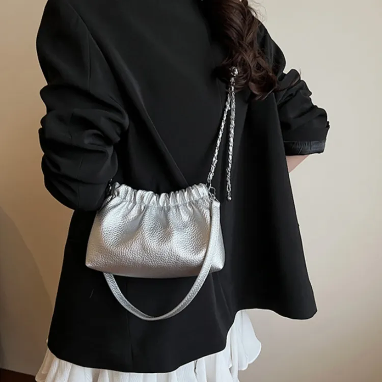WHEELY BABY+ PU Trendy Fashion Shoulder Bag, Crossbody Bag Women's Ecru/Silver/Red/Black-6