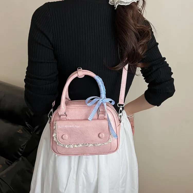 WHEELY BABY+ PU Shoulder Bag, Crossbody Bag, Handbag Women's White/Blue/Yellow/Pink/Black-17