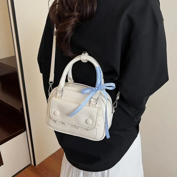 WHEELY BABY+ PU Shoulder Bag, Crossbody Bag, Handbag Women's White/Blue/Yellow/Pink/Black-3