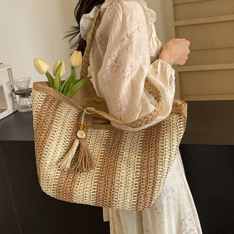 WHEELY BABY+ Woven Shoulder Bag Women's Multicolor-9