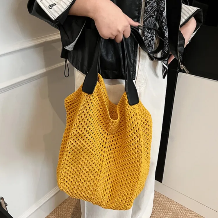 WHEELY BABY+ Knitted Fabric Shoulder Bag Women's Multicolor-1
