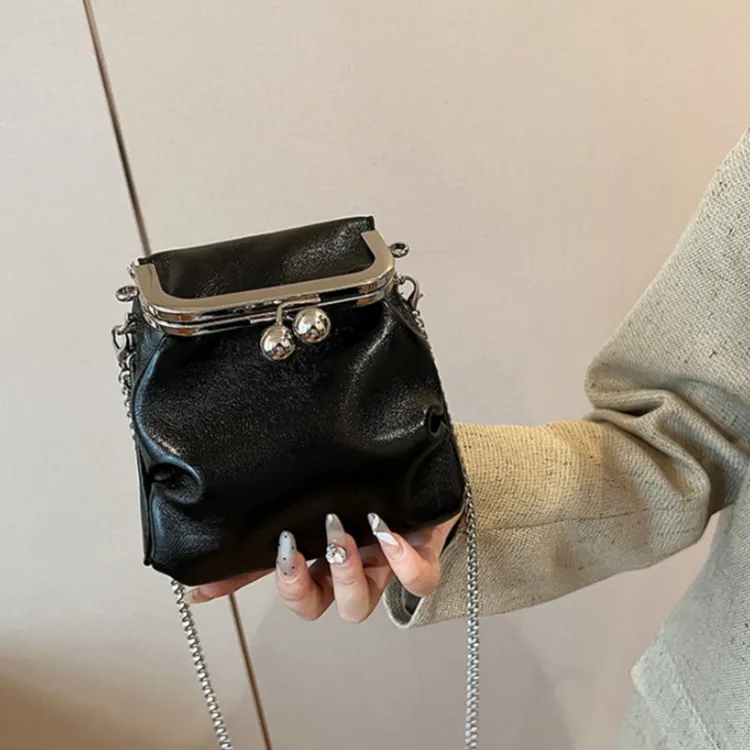 WHEELY BABY+ PU Crossbody Bag Women's Silver/Black/Gold-7