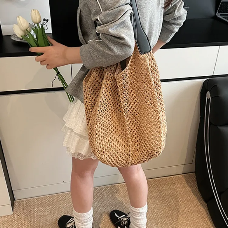 WHEELY BABY+ Knitted Fabric Shoulder Bag Women's Multicolor-15