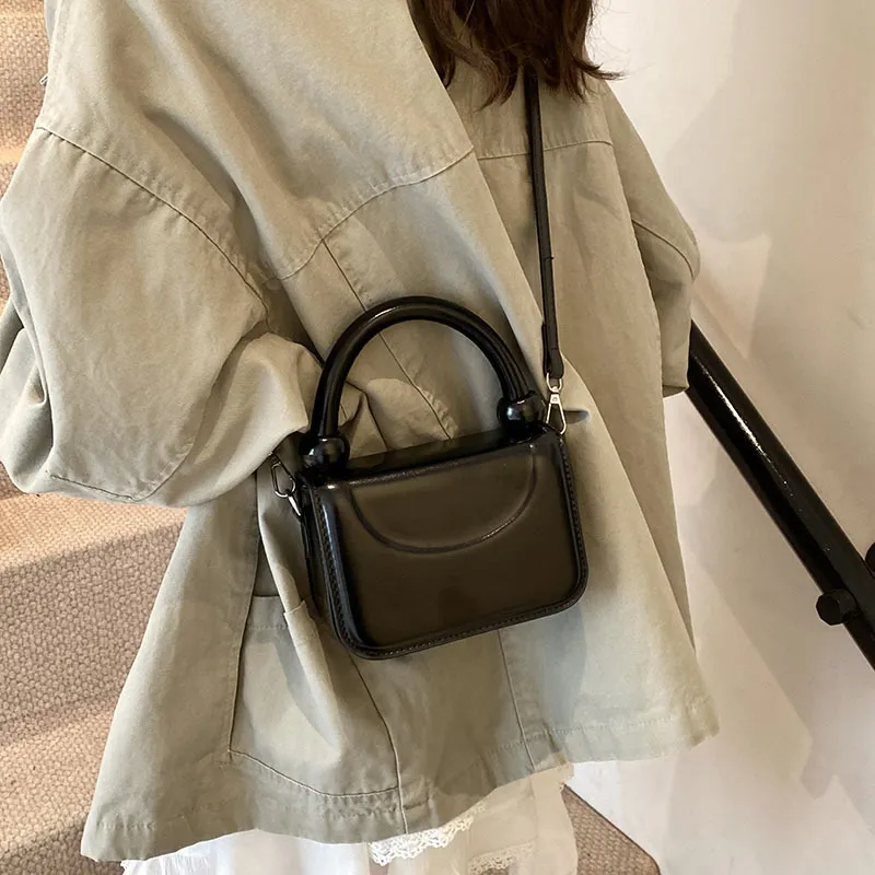 WHEELY BABY+ PU Shoulder Bag Crossbody Bag Handbag Small Square Bag Regular Women's White/Black/Silver/Red/Brown-7