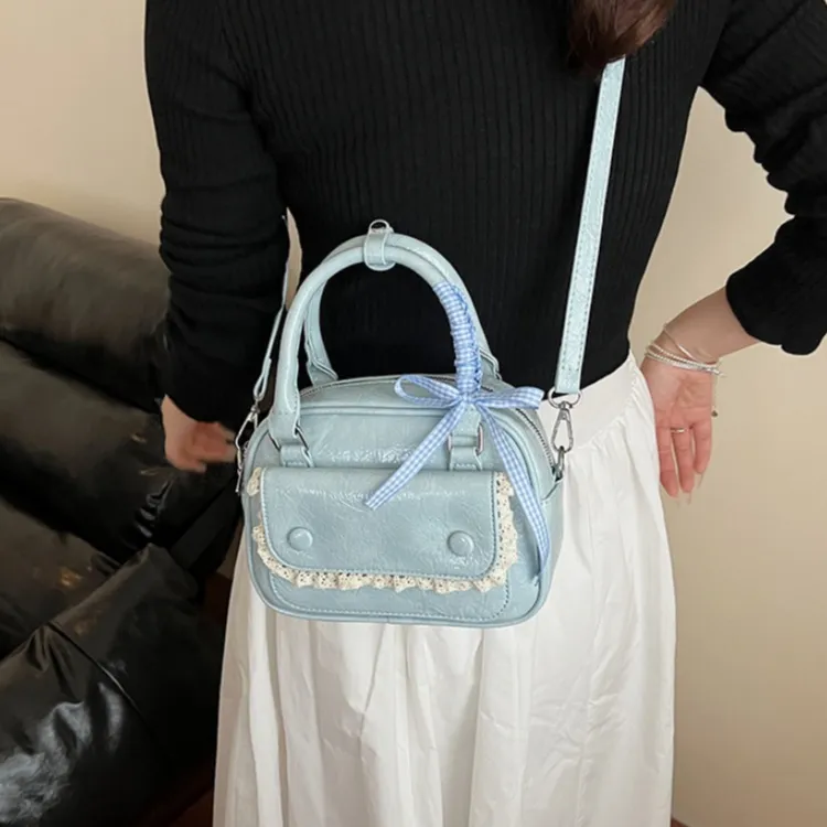 WHEELY BABY+ PU Shoulder Bag, Crossbody Bag, Handbag Women's White/Blue/Yellow/Pink/Black-8