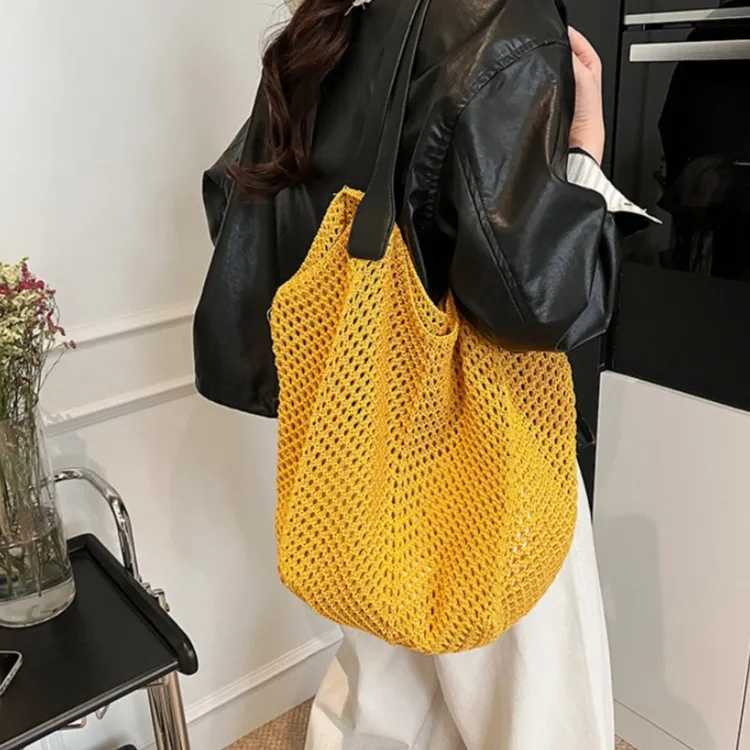 WHEELY BABY+ Knitted Fabric Shoulder Bag Women's Multicolor-4